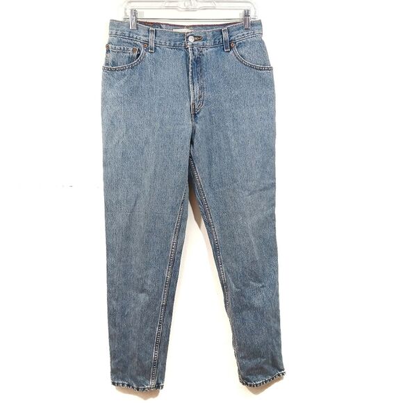 Levis 550 Relaxed Tapered Jeans 12 Long - Picture 1 of 8